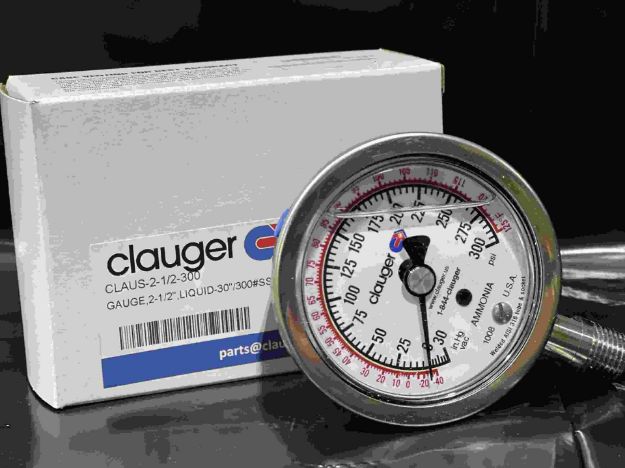Picture of GAUGE,2-1/2",LIQUID-30"/300#SS  SILICONE FILLED CLAUGER