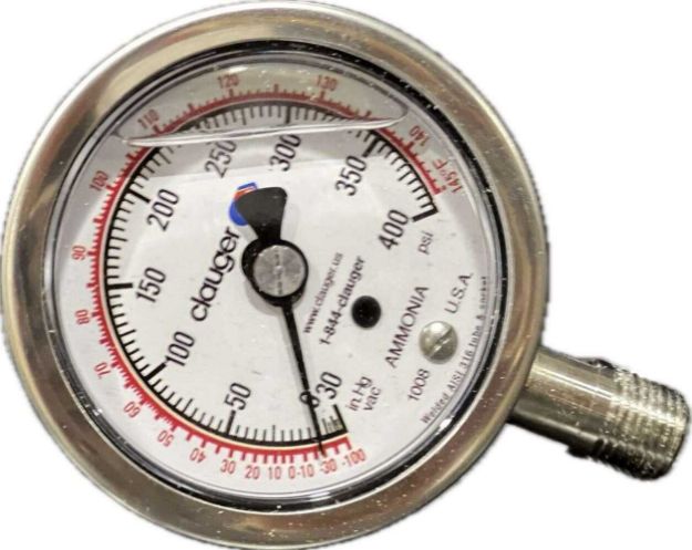 Picture of GAUGE,2-1/2",LIQUID-30"/400#SS  SILICONE FILLED CLAUGER