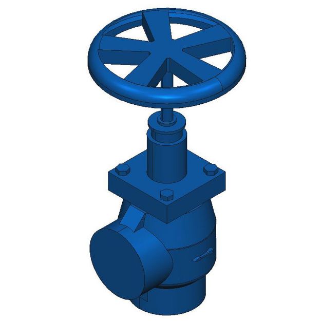 Picture of ANGLE VALVE W/ HANDWHEEL  2 1/2"" SW