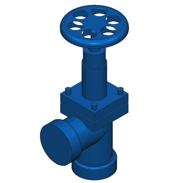 Picture of ANGLE VALVE W/ HANDWHEEL  1 1/4"" SW