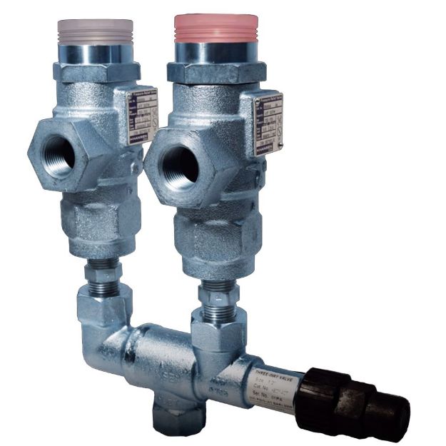 Picture of DUAL PRESSSURE RELEIF VALVE KIT,  3/4" X 1", SET @ 250PSI, POPEYE