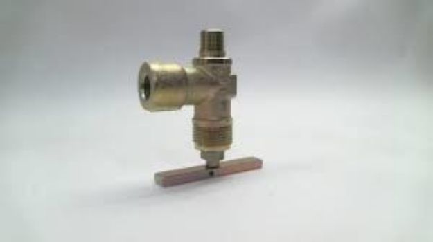 Picture of GAUGE VALVE, ANGLE W/ SEAL CAP  1/2" MPT X 3/8"FPT