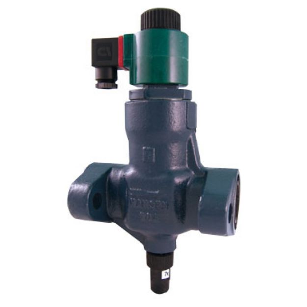 Picture of SOLENOID VALVE, 1-1/4" PORT,  1-1/2" WN, 230V COIL, NO STRNR