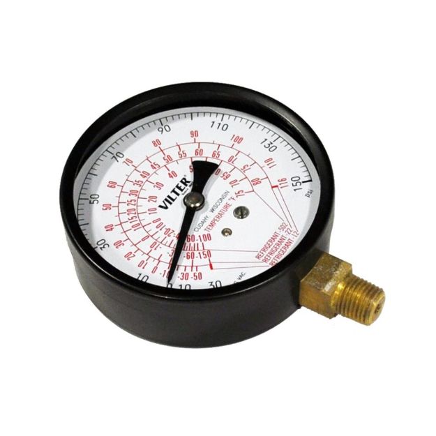 Picture of GAUGE, FREON 1/4"" BTM 30""-150  PSIG, 3-1/2""