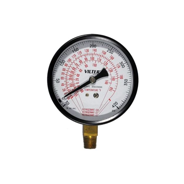 Picture of GAUGE, FREON 1/4"" BTM 30""-  420 PSIG, 3-1/2""
