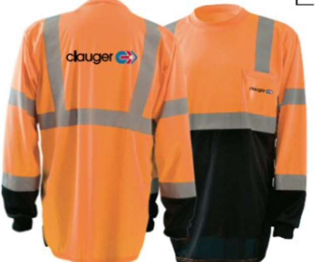 Picture of LUX-LSETPBK-ORANGE, Occunomix High-Vis Long Sleeve T-Shirt, (XL) Clauger USA