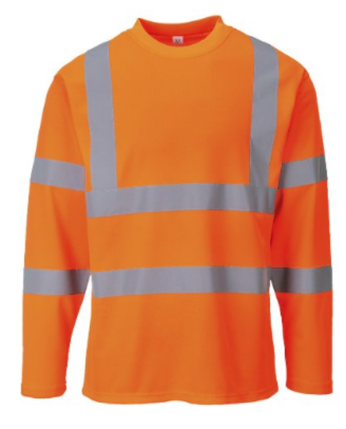 Picture of Portwest, S278, Hi Vis Ref Tape Cotton Comfort Long Sleeve T-Shirt (2XL), Clauger USA