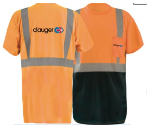 Picture of LUX-SSETPBK-ORANGE, Occunomix High-Vis Short Sleeve T-Shirt (L), Clauger USA