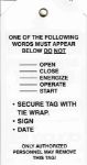 Picture of Accuform NMC, LT63, Clauger Custom LOTO Tags - Pack of 25