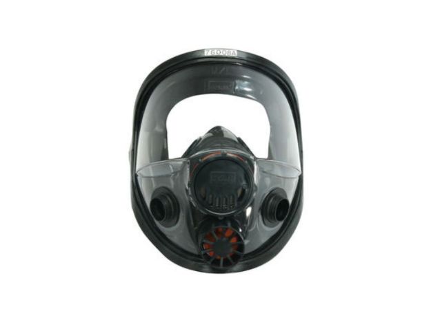 Picture of 760008A, Medium / Large Black Silicone  Dual Cartridge NIOSH Full Face Reusable Respirator