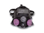 Picture of 760008A, Medium / Large Black Silicone  Dual Cartridge NIOSH Full Face Reusable Respirator