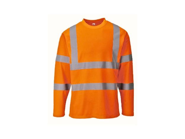 Picture of Portwest, S278, Hi Vis Ref Tape Cotton Comfort Long Sleeve T-Shirt (M), Clauger USA