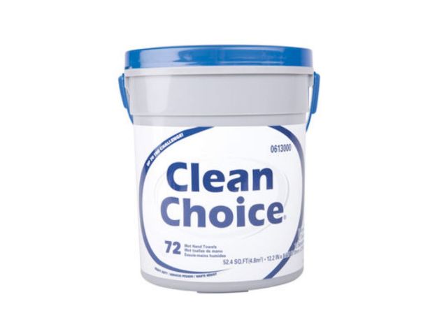 Picture of  Hand Wipe, 72Ct,  12.25"L x 8.75"W Blue Clean Choice,Waterless