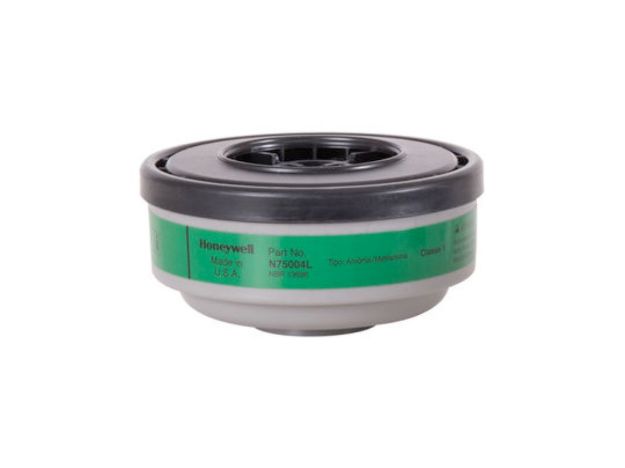 Picture of N75004L, Green N Series Ammonia and Methylamine Gas Vapor Respirator Cartridge Pair