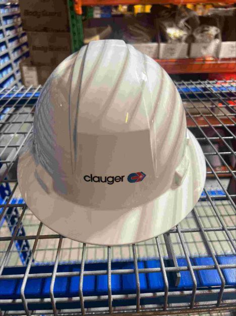 Picture of Hardhat, White, Full Brim, Clauger Logo 