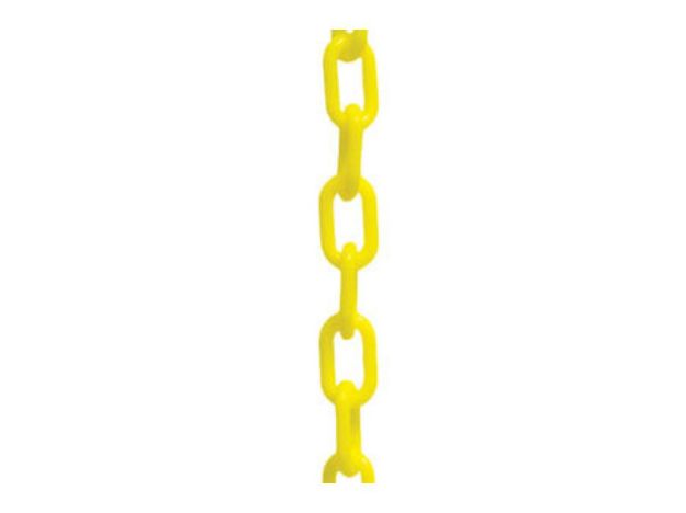 Picture of Chain, Yellow, 100'Lx2"Dia Polyethylene Yellow Chain 