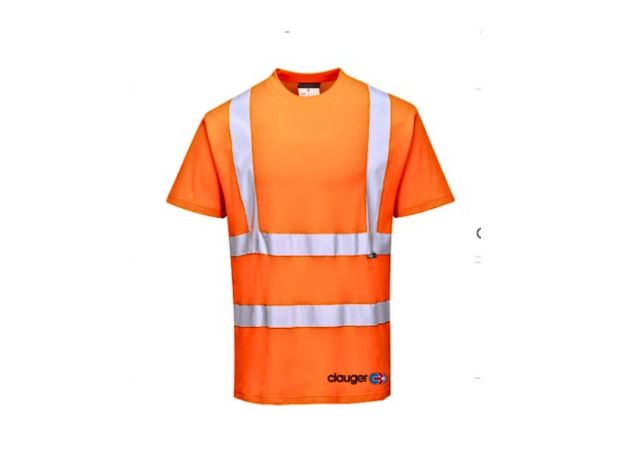 Picture of Portwest, S170, Hi Vis Ref Tape Cotton Short Sleeve T-Shirt, (XL), Clauger USA