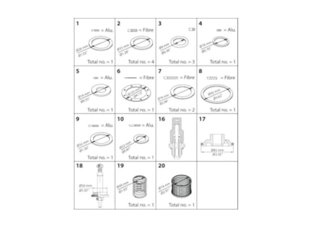 Picture of OVERHAUL KIT, PM50, STD. CONE