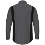 Picture of Uniform Shirt, Button Down, Long sleeve, Clauger, Size Lg, Gray