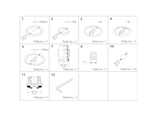 Picture of SVA (all types) 125 (5") Complete Overhaul/rebuild kit, incl. cone/seat, packing gland and all gaske