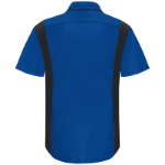 Picture of Uniform Shirt, Button Down, Short Sleeve, Clauger, Size 4X, Blue