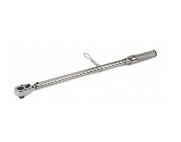 Picture of Torque Wrench: Foot-Pound/Newton-Meter, 1/2 in Drive Size, 30 ft-lb to 250 ft-lb, Std