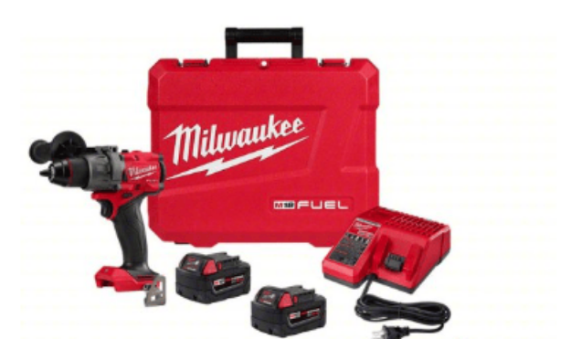 Picture of Drill Combo Kit: 18V DC, Compact Premium, 1/2 in Chuck, 2,100 RPM Max., Brushless Motor, Milwaukee