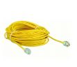 Picture of POWER FIRST Lighted Extension Cord: 100 ft Cord Lg, 12 AWG Wire Size, 12/3, SJTOW, NEMA 5-15P Yellow