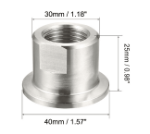 Picture of Uxcell Pipe Fitting KF25 Female Threaded 1/2 Ptco Clamp OD 40MM Ferule 2 pcs